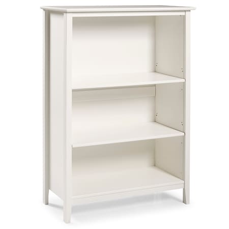 Alaterre Furniture Simplicity 48"H Wood 3-Shelf Bookcase, White AJSP05WH